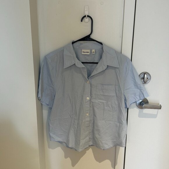 ARITZIA sunday best blue shirt - Picture 1 of 2